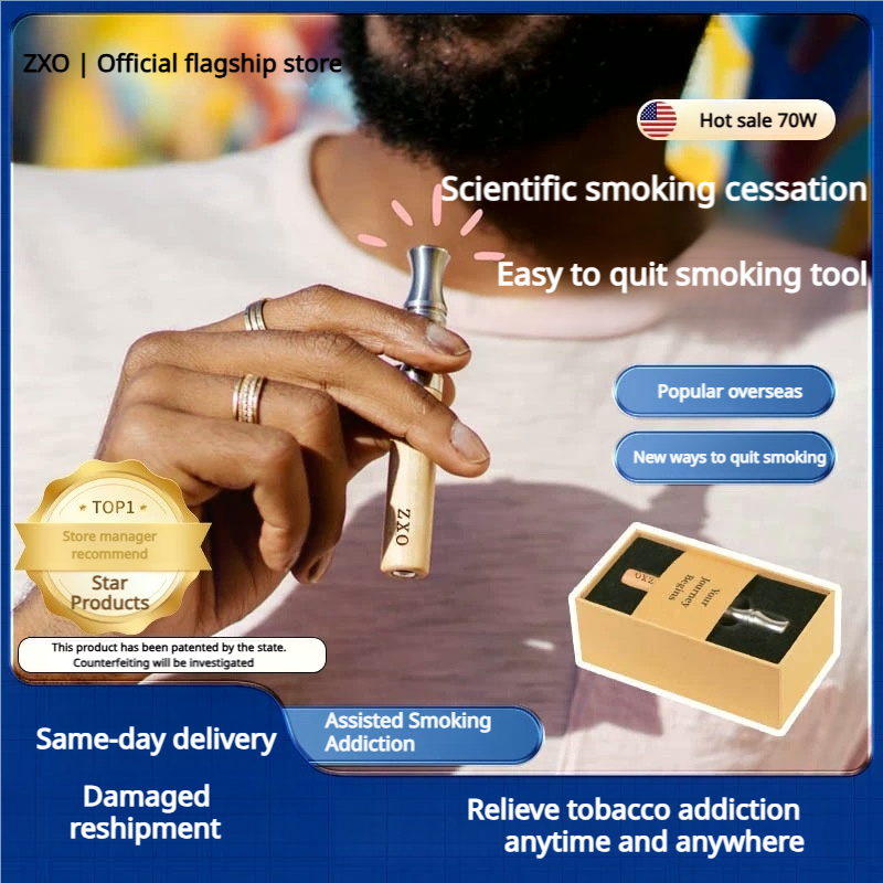 Fruit-Flavored Quit Smoking Stick - Nicotine-Free Cigarette Alternative in Natural Wood